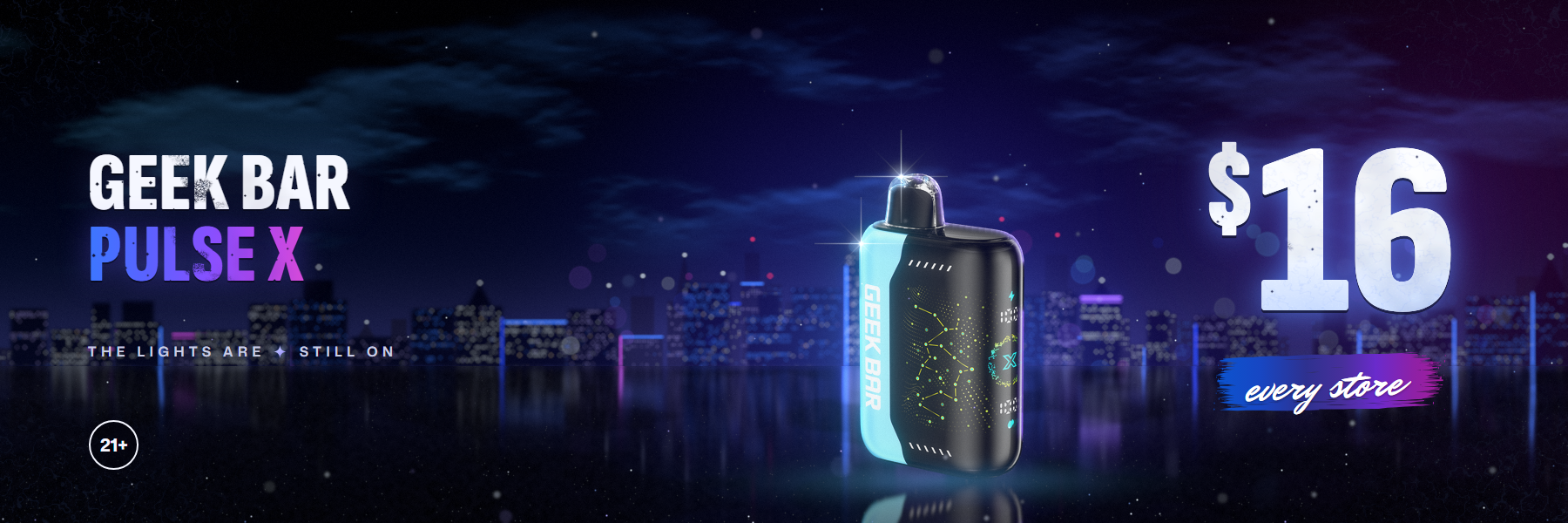 Geek Bar Pulse X, $16 at every store